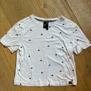 Adidas black and white top. Size M